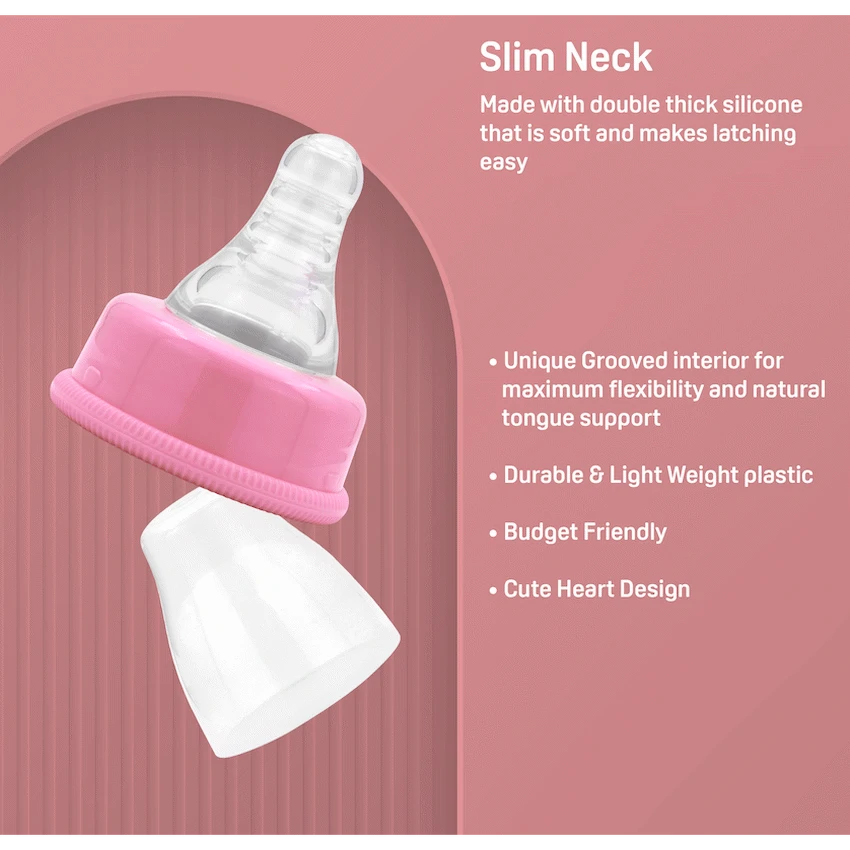 Pigeon Flexible Bottle STD Neck - Pink - 120ml