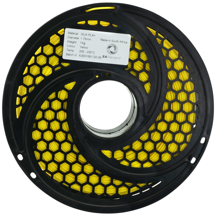 SA Filament Silk PLA Plus Filament 1kg - Yellow