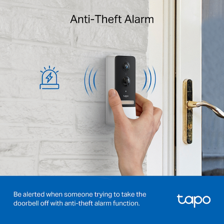 TP-Link Tapo D230S1 5MP 2K Smart Battery Video Doorbell 180 Days