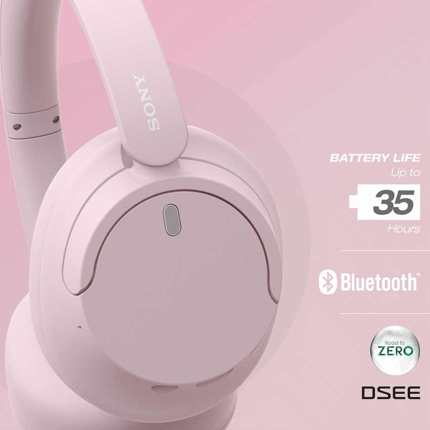 Sony WH-CH720 (Pink) Noise Cancelling Over-Ear Headphones