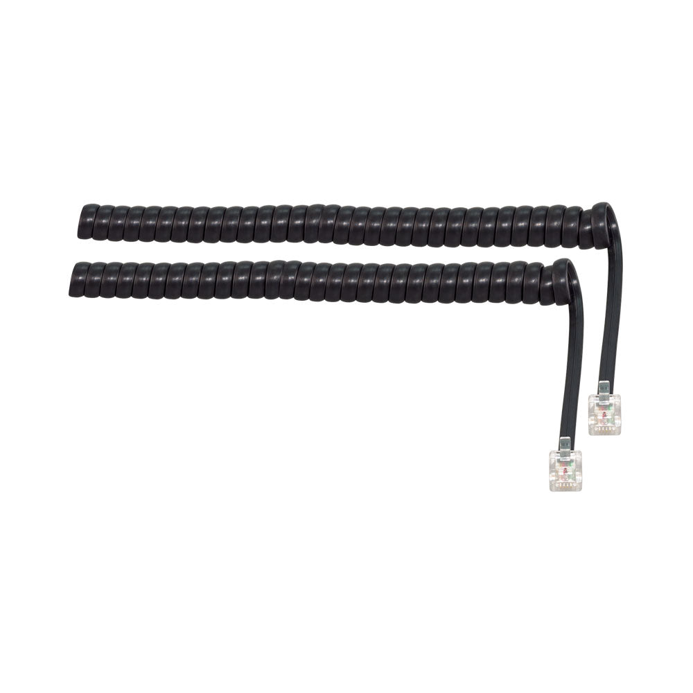 Rj11 Curly Telephone Cable-black — LinkQnet | Guards on Duty Shop