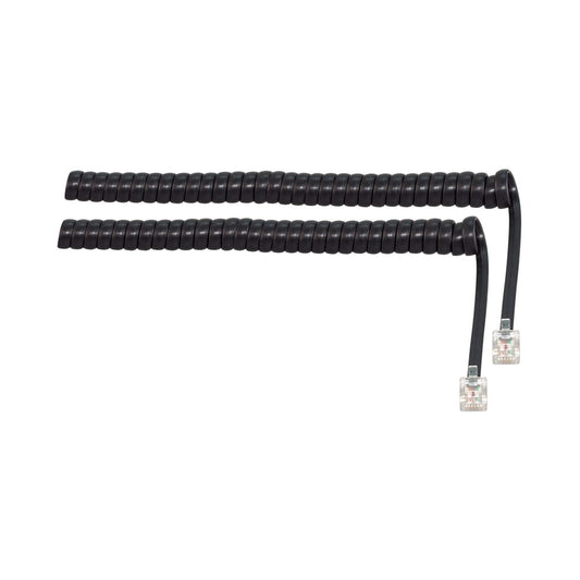 Rj11 Curly Telephone Cable-black — LinkQnet | Guards on Duty Shop