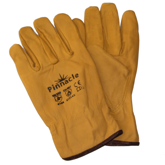 Pinnacle Yellow Leather NAPA Glove ( Made of Cow Hide) Size L (13-1001151)