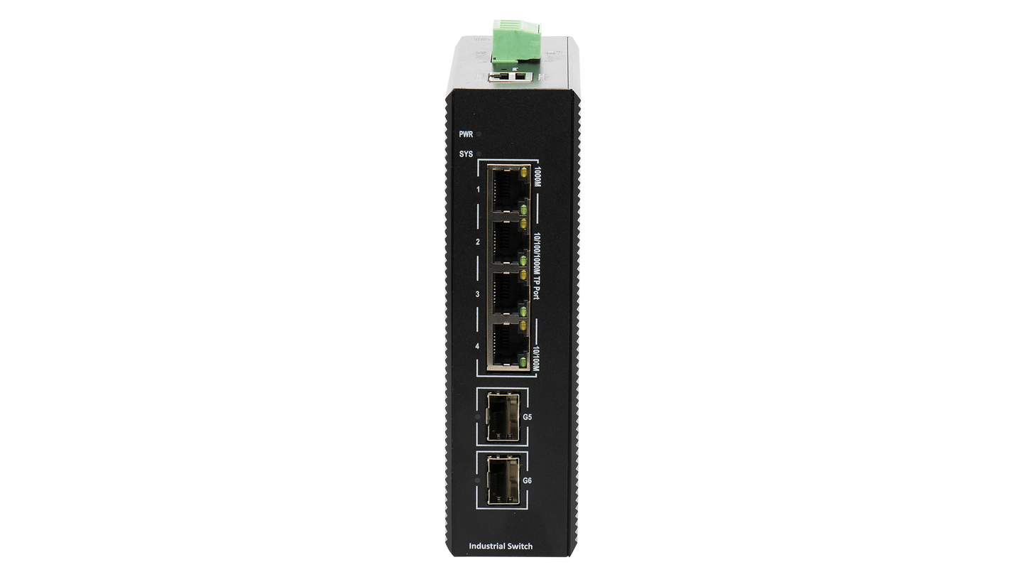 BDCOM 4 Port Gigabit Industrial Switch With 2 SFP - Managed