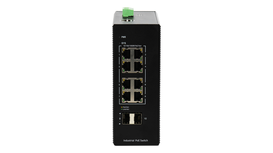 BDCOM 8 Port Gigabit Industrial PoE+ Switch With 2 SFP - Managed