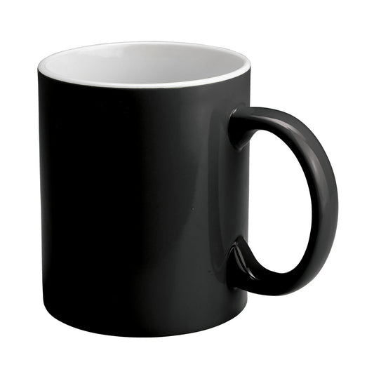 300ml 2 Tone Ceramic Mug - Black