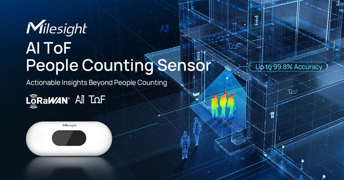 Milesight AI ToF People Counting Sensor - PoE Version (NO LoRA)