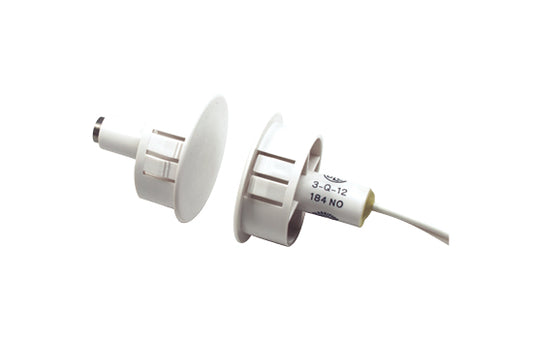 GRI 25mm Recessed Magnetic Contact - brown 3/8" gap, ideal for use on metal doors and frames, N/C