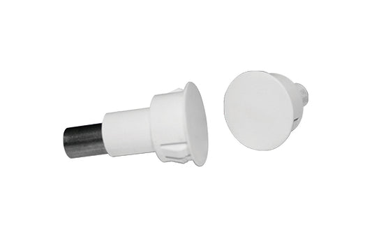 GRI 20mm Recessed Magnetic Contact - white 1/2" gap, ideal for use on metal doors and frames, 20mm drill diameter, N/C & N/O