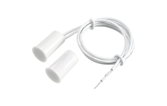 GRI 9mm Recessed Magnetic Contact - white press fit, ideal for applications where space is limited, N/C