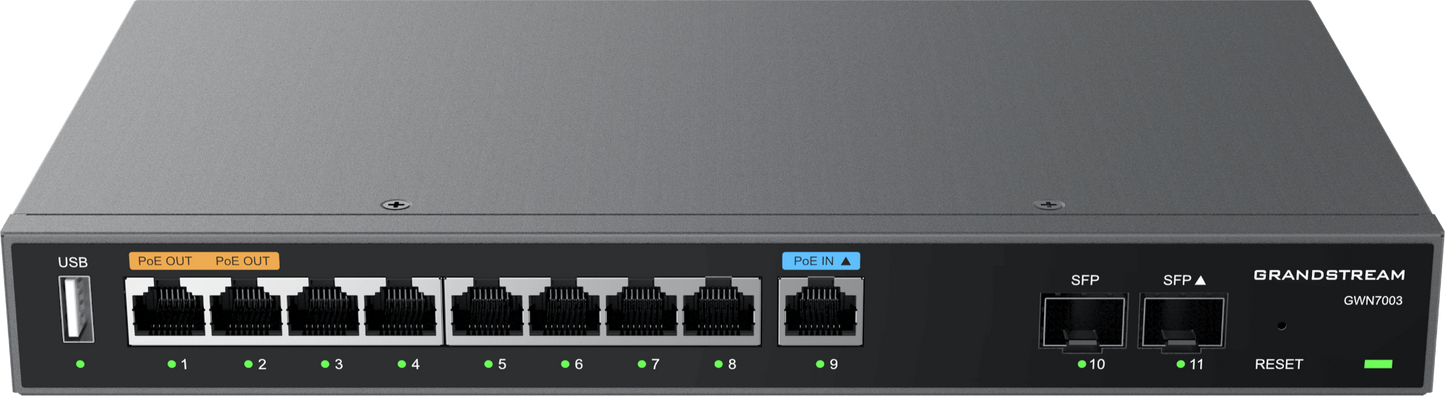 Grandstream Firewall VPN Router 9 GbE LAN/WAN, 2x SFP | GWN7003