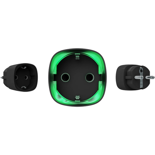 AJAX Security - Automation - Black Wireless Smart Plug with Energy Consumption Monitoring | AJAX-AD-SP-B