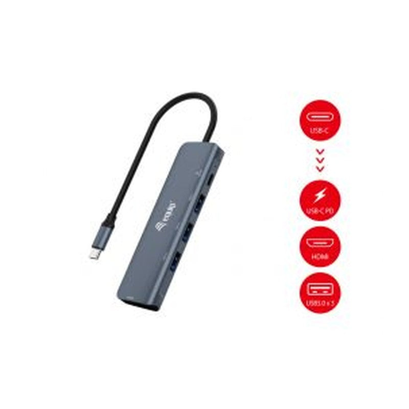 EQUIP HUB, 5IN1 HDMI USB-C 3.2 GEN 1 (PD