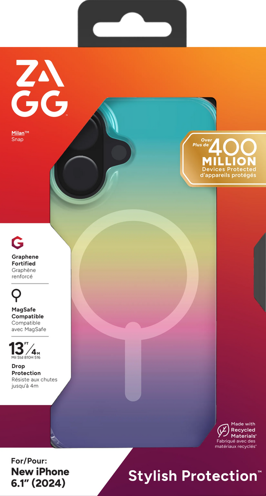 ZAGG Cases Milan Snap Apple iP16  Iridescent