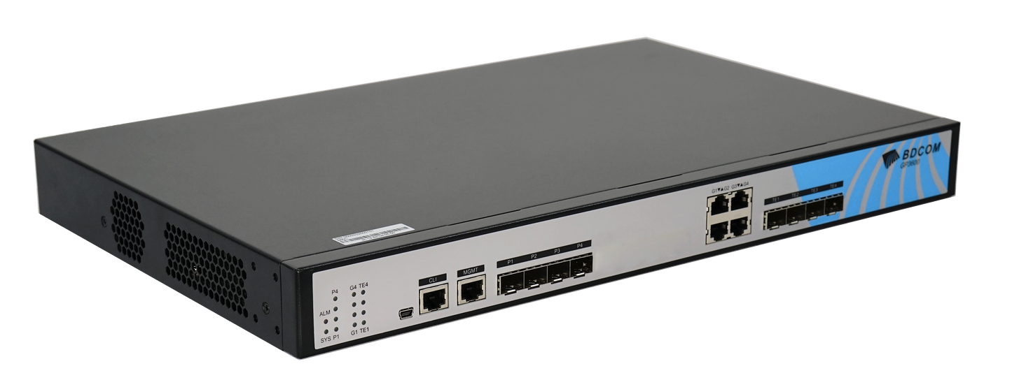 BDCOM 4 Port GPON OLT Headend - Dual Internal AC PSU