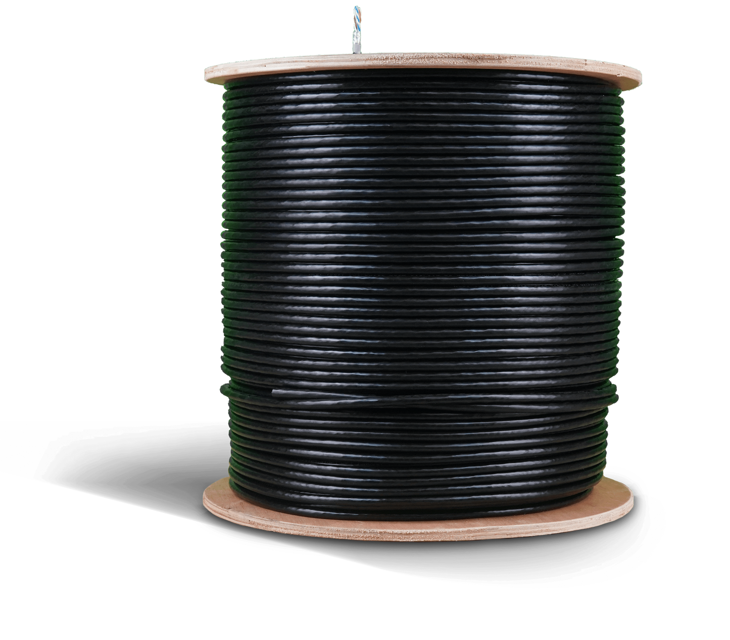 Acconet CAT6 UV Outdoor Ethernet Cable 500m Black Solid Copper SF/TP Roll | CAT6U-500-SC