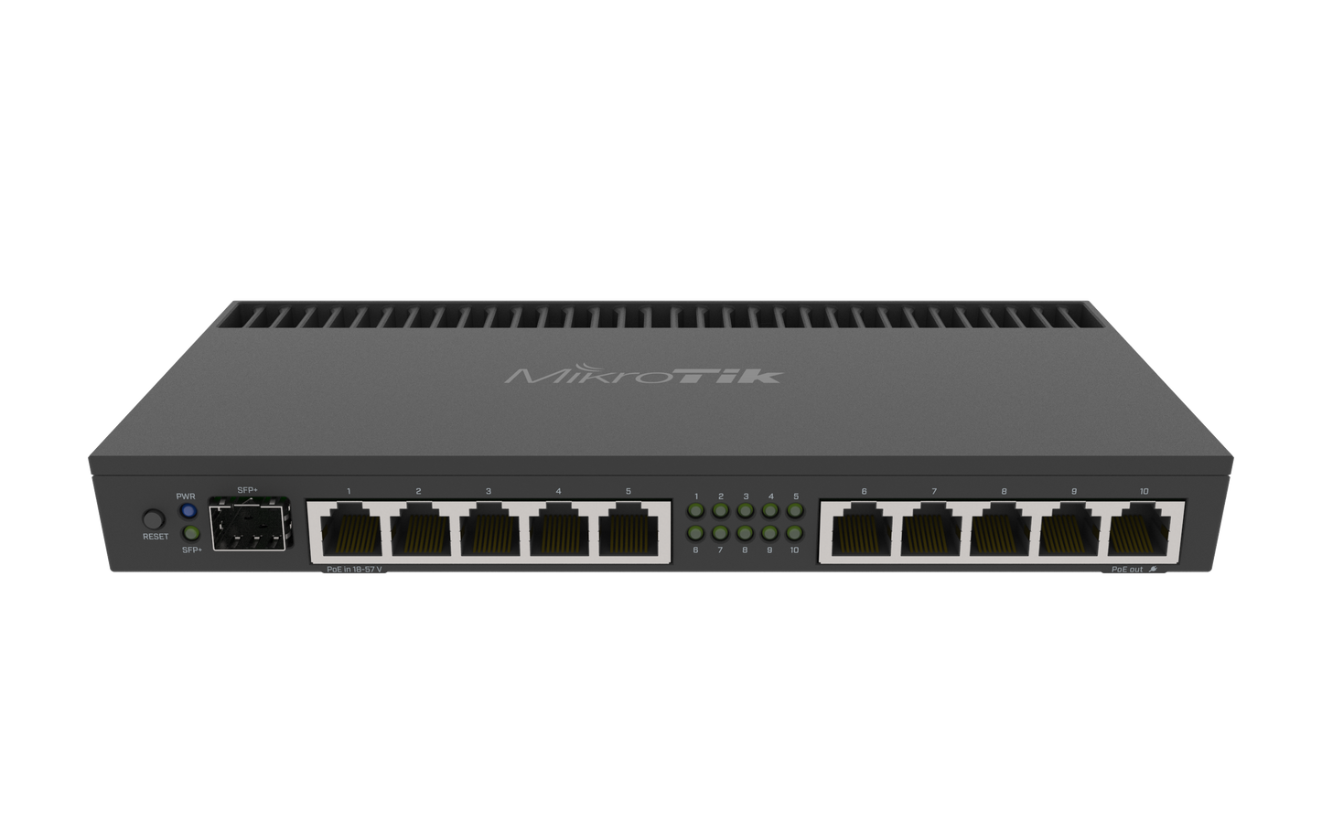 MikroTik 10 Port Gigabit 1SFP+ 4 Core L5 Rack-Mount Router | MT-RB4011iGS-RM