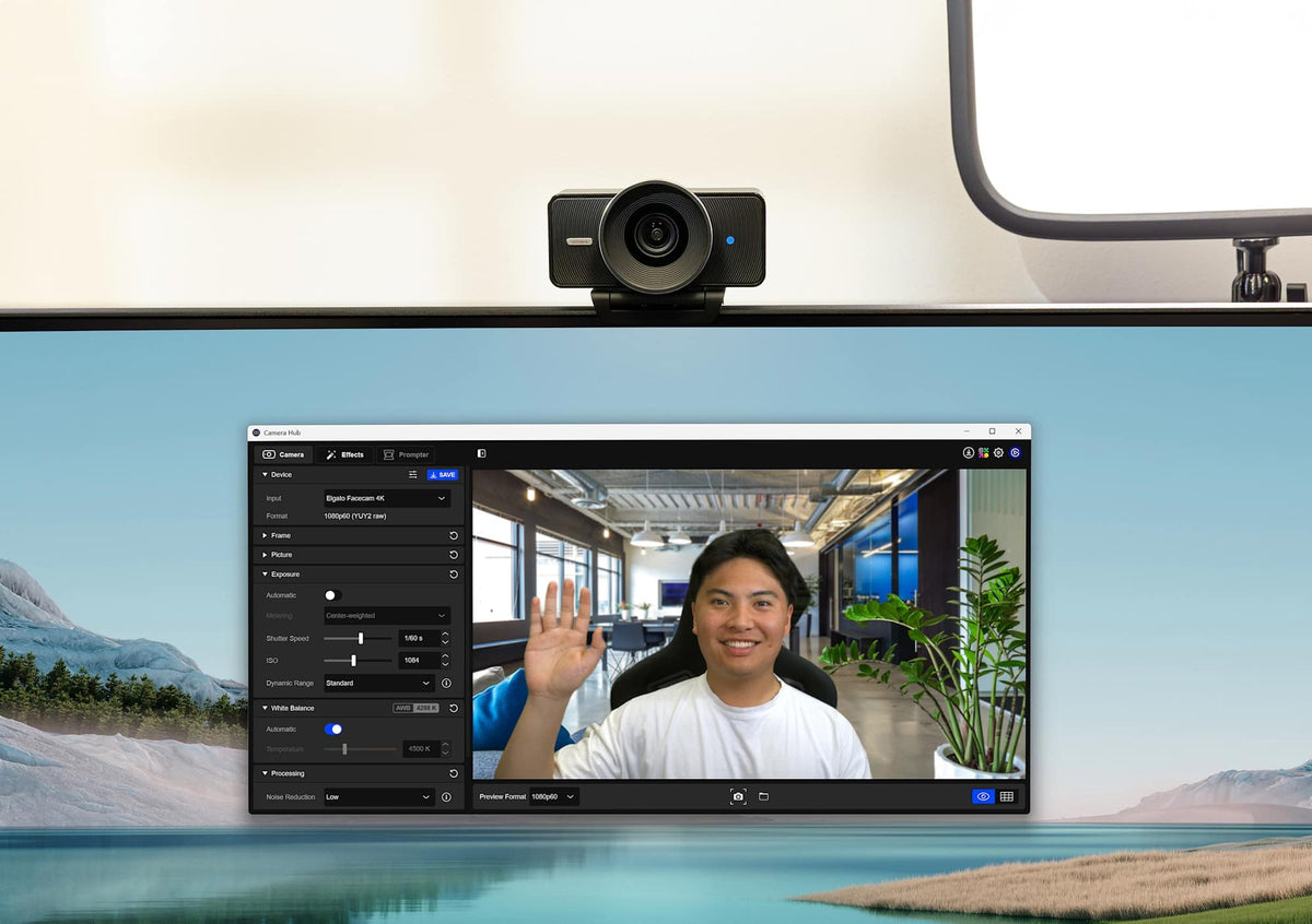 Elgato Facecam 4K; Premium webcam with Pro grade optics.