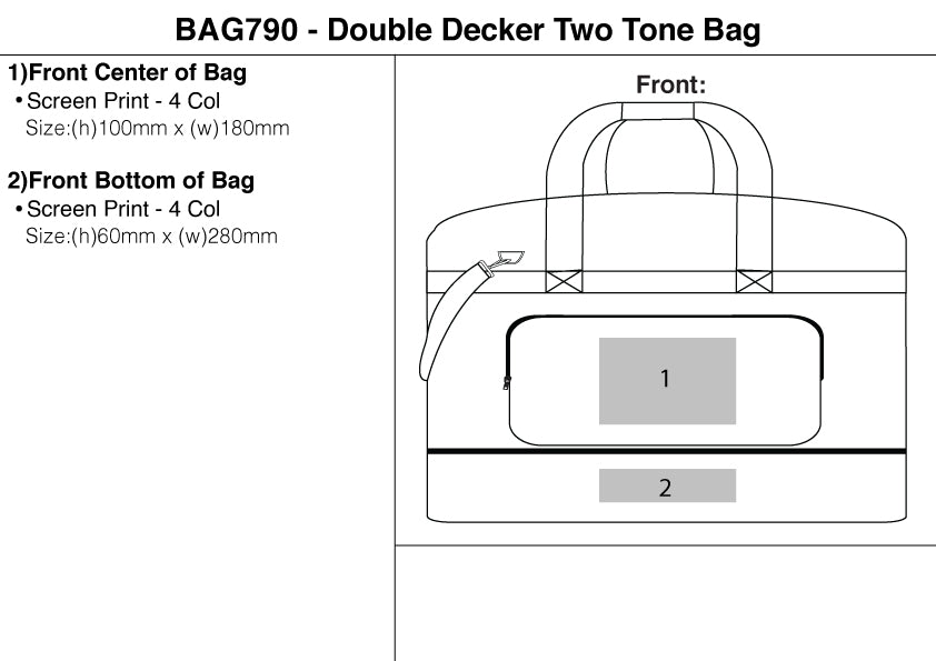 Double Decker Two Tone Bag