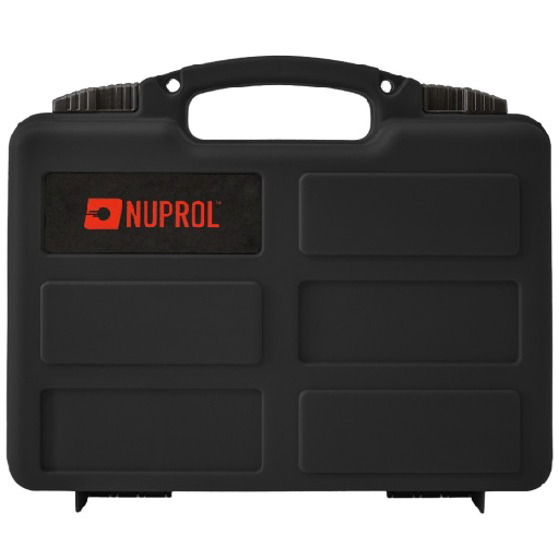 Nuprol Essential Pistol Case IP65 Black - Pick & Pluck Foam Protective Airsoft Gun Case NHC-06-BLK