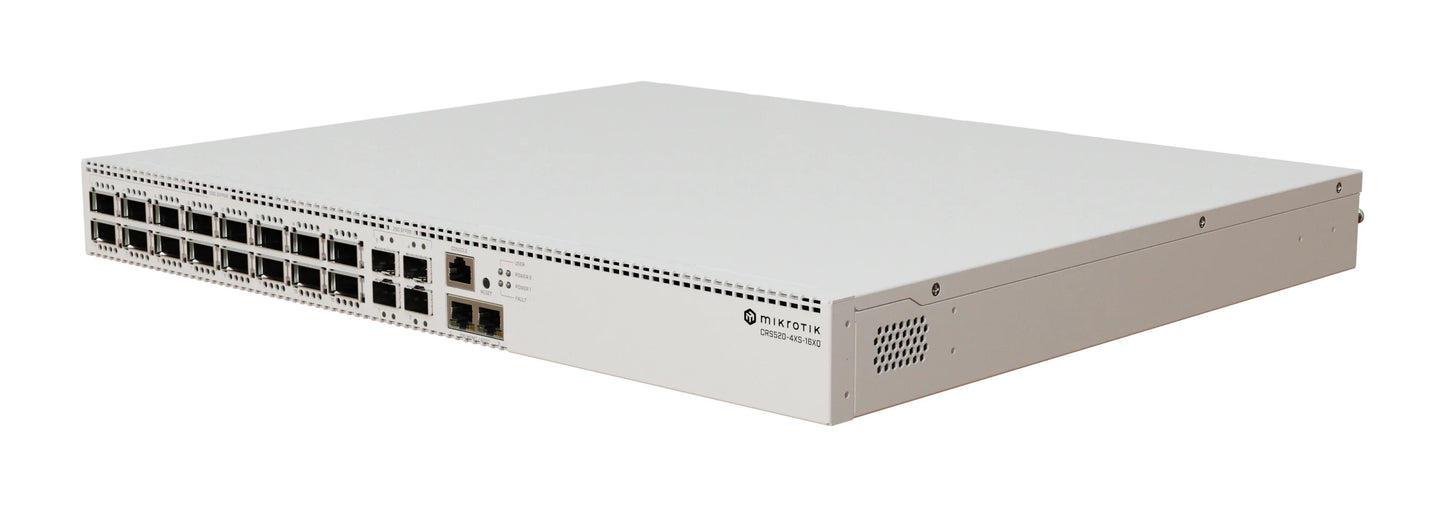 MikroTik 16 Port 100G QSFP28 Cloud Router Switch | CRS520-4XS-16XQ-RM