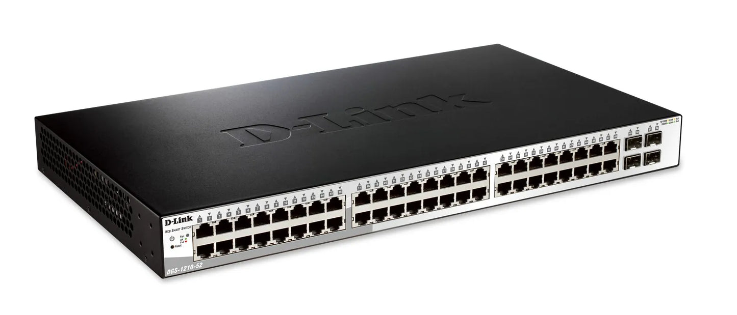 D-Link 48-Port 10/100/1000Mbps with 4 Combo SFP Smart Switch.