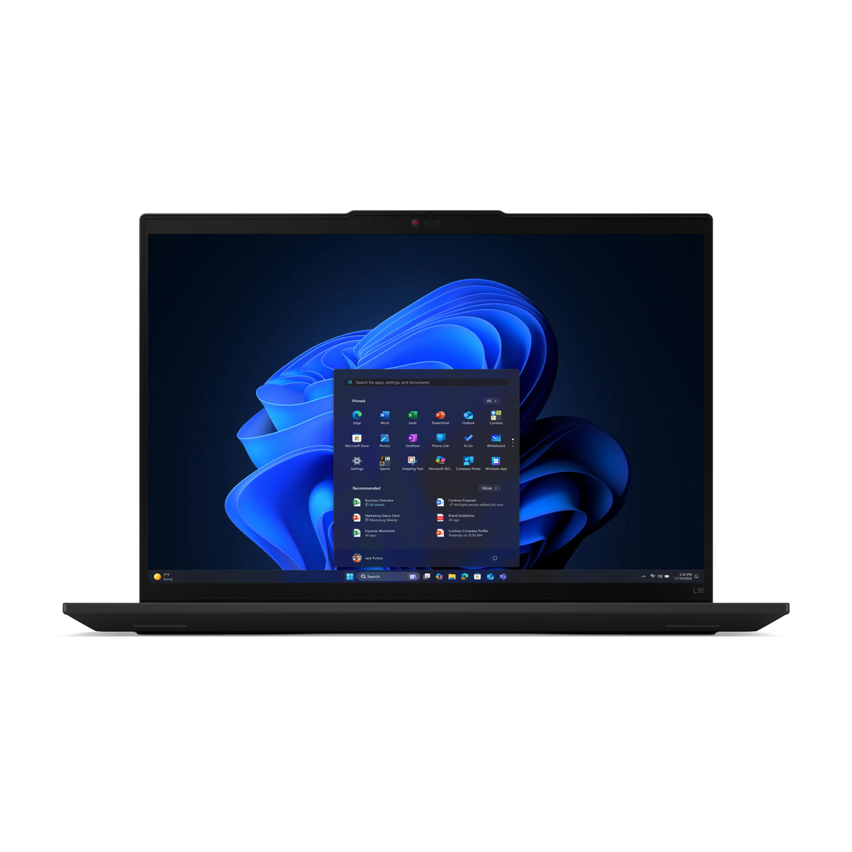 LENOVO ThinkPad L16 Gen 2 |Ultra 7-255U|BLACK|16'' WUXGA|16GB DDR5|1TB PCIe SSD|LTE|3yr OSS|WIN11 Pro