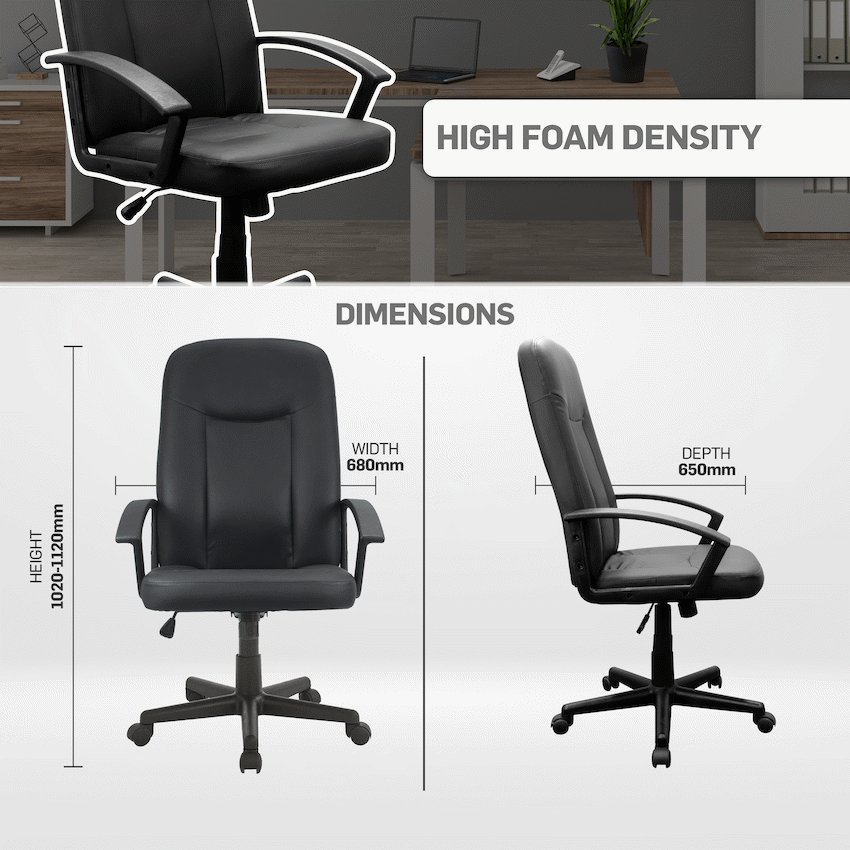Everfurn Affinity High Back Office Chair