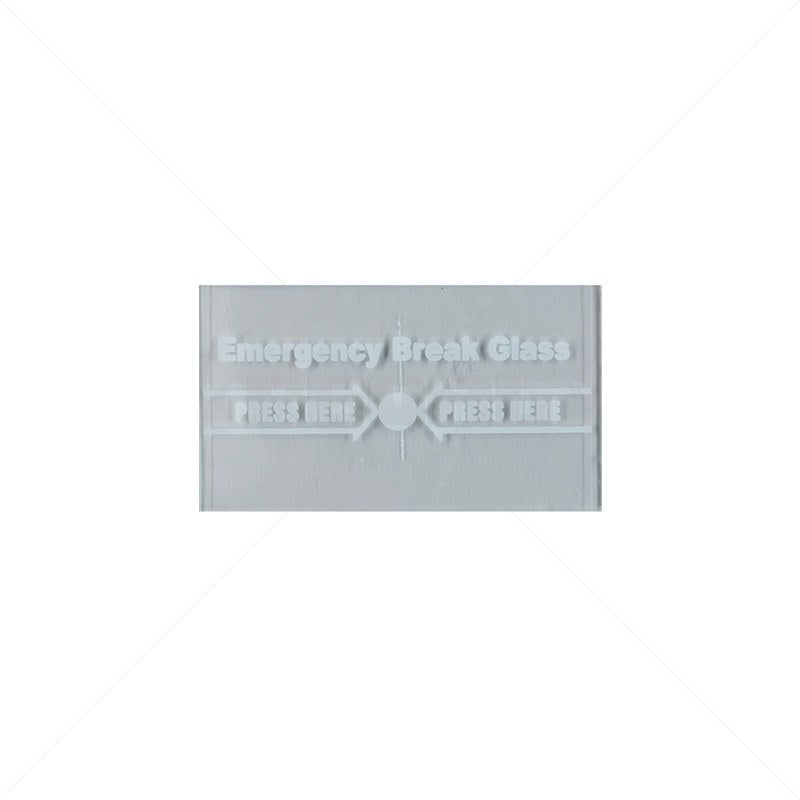 Securi-Prod Call Point - Spare Glass for FR02 2012 (75mm x 43mm) Big