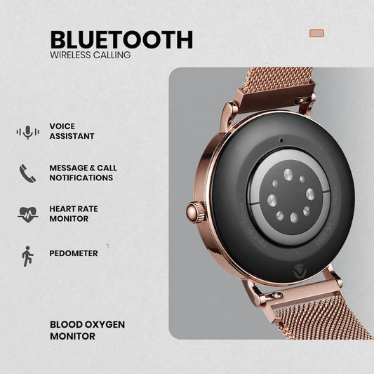 Volkano Valencia Series Ladies Smart Watch - Rose Gold