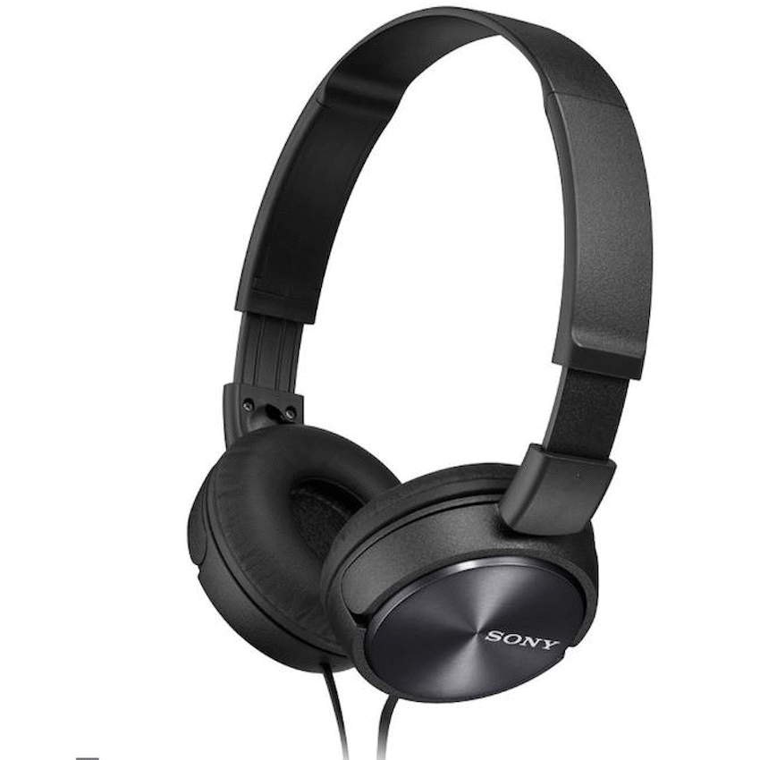 Sony MDR-ZX310AP (Black) Folding Aux Headphones with Mic