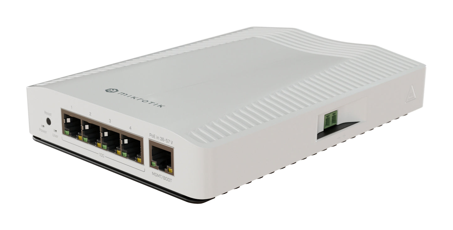 MikroTik Cloud Router Switch 4 Port 10Gbps with PoE Input | CRS304-4XG-IN