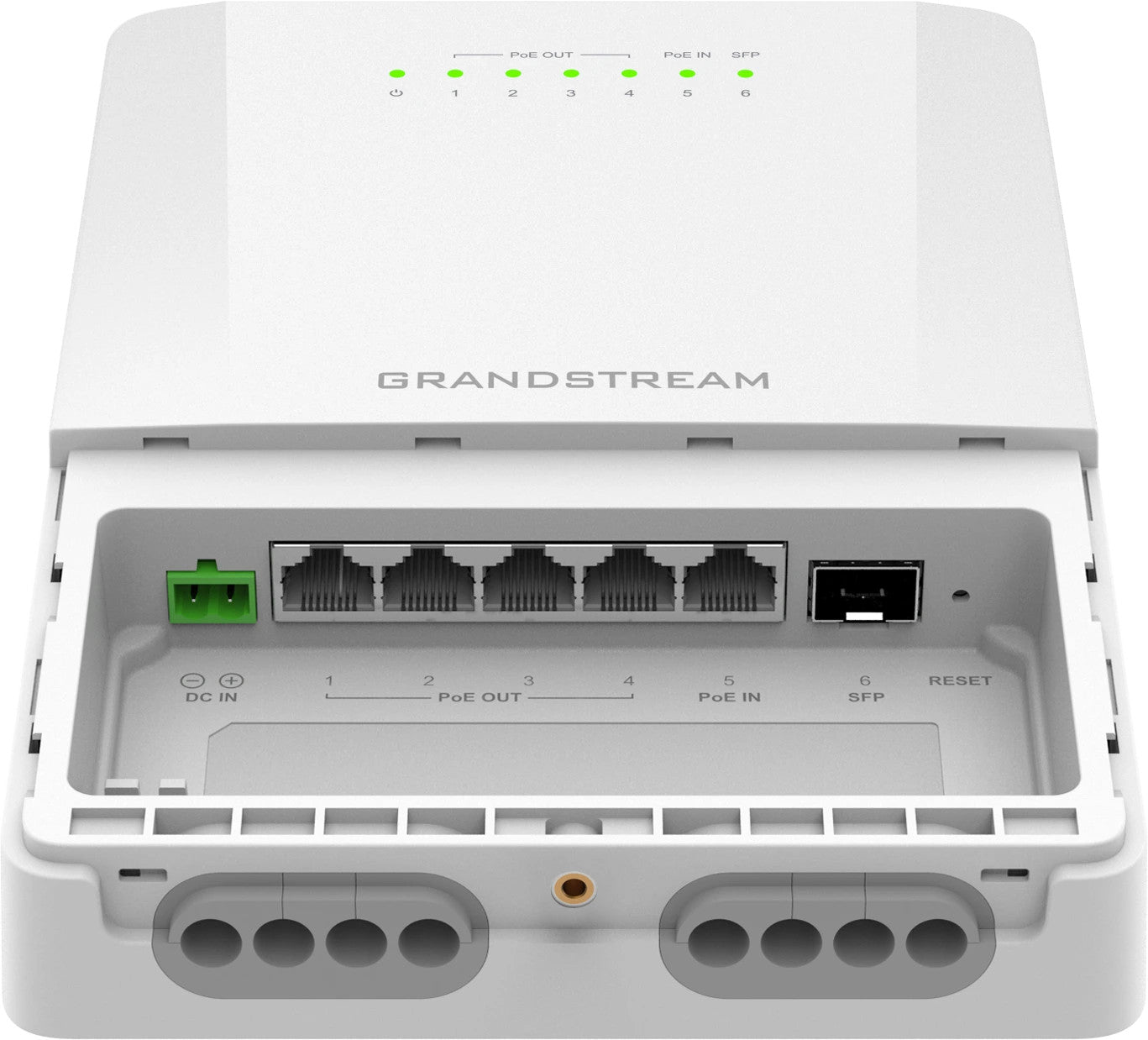 Grandstream Enterprise 5 port Outdoor IP66 Lite Cloud Managed GbE PoE Switch | GWN7710R
