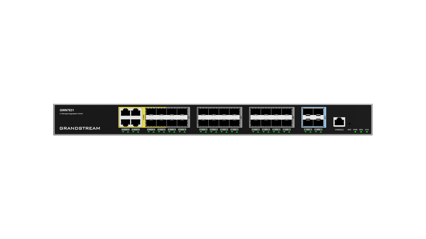 Grandstream Enterprise L3 Aggregation Managed Switch | GWN7831