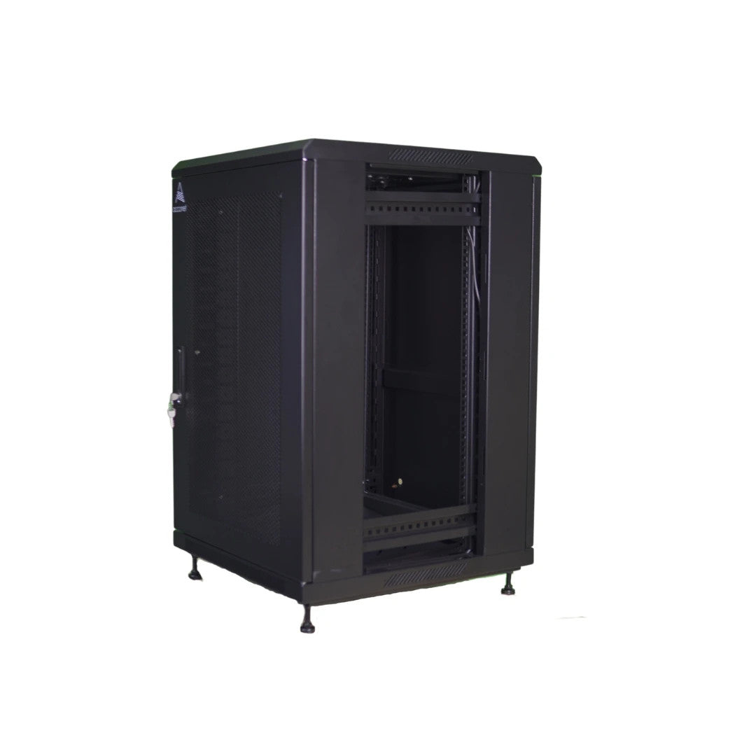 Acconet 18U Unassembled Floor Standing 600mm Cabinet Perforated
