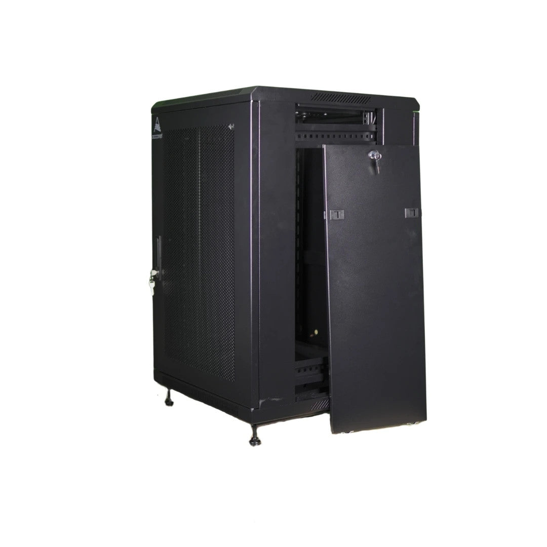 Acconet 18U Unassembled Floor Standing 600mm Cabinet Perforated