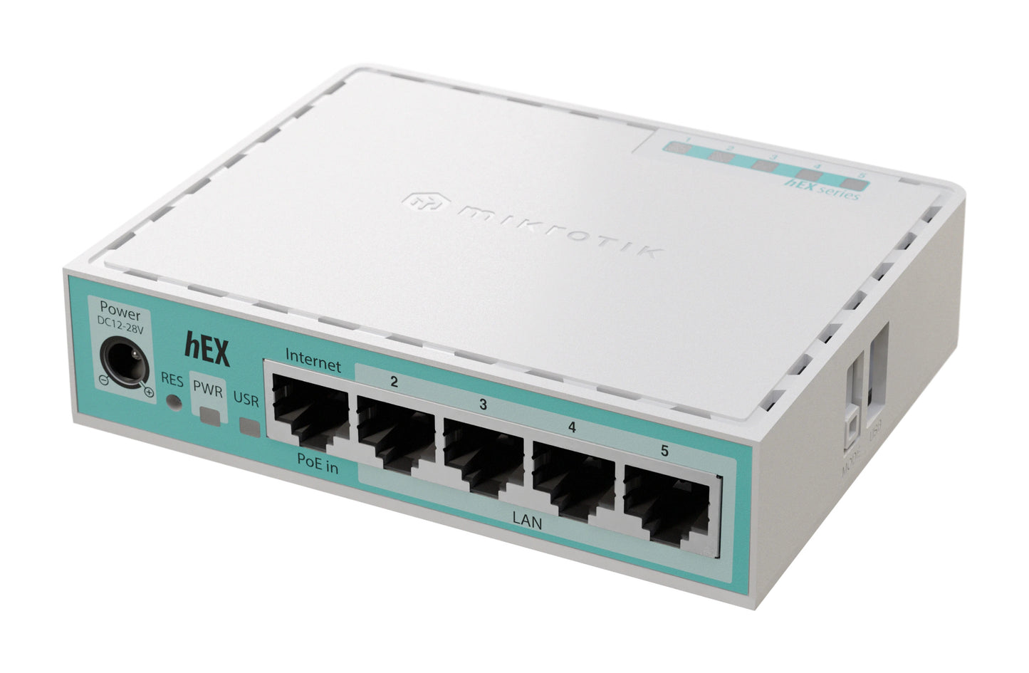 MikroTik hEX (E50UG) - Desktop Router with 5 Gb and 1 USB port