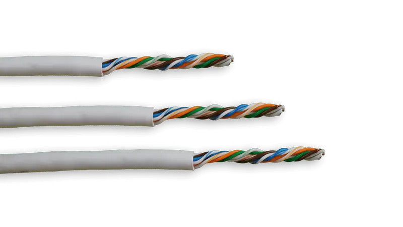 Essential CAT5e Indoor Ethernet Cable 305m Grey Solid Copper UTP Pull Box | CAT5-305-GEN-SC