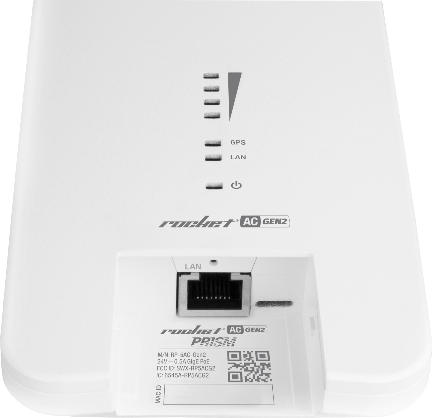 Ubiquiti UISP airMAX 5 GHz Rocket Prism 5AC Includes POE Injector | RP-5AC-Gen2
