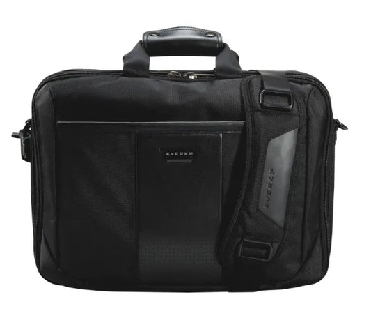 EVERKI VERSA BRIEFCASE | Fits up to 17.3 inch laptops | Files and documents compartment | Leather handles and accents
