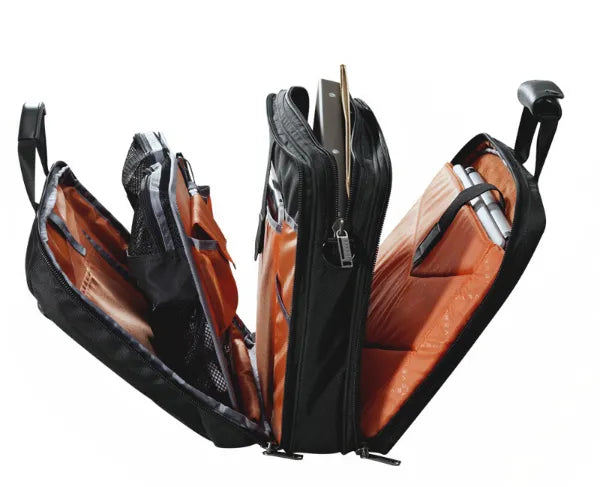 EVERKI VERSA BRIEFCASE | Fits up to 17.3 inch laptops | Files and documents compartment | Leather handles and accents
