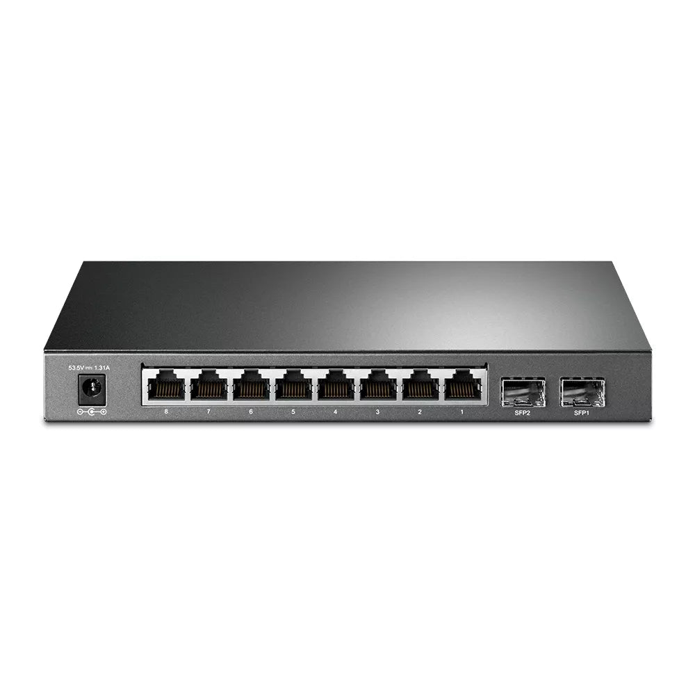 TP-Link Omada 10-Port Gigabit Smart PoE+ Switch 8×1G PoE+ 2×1G SFP 61W Desktop