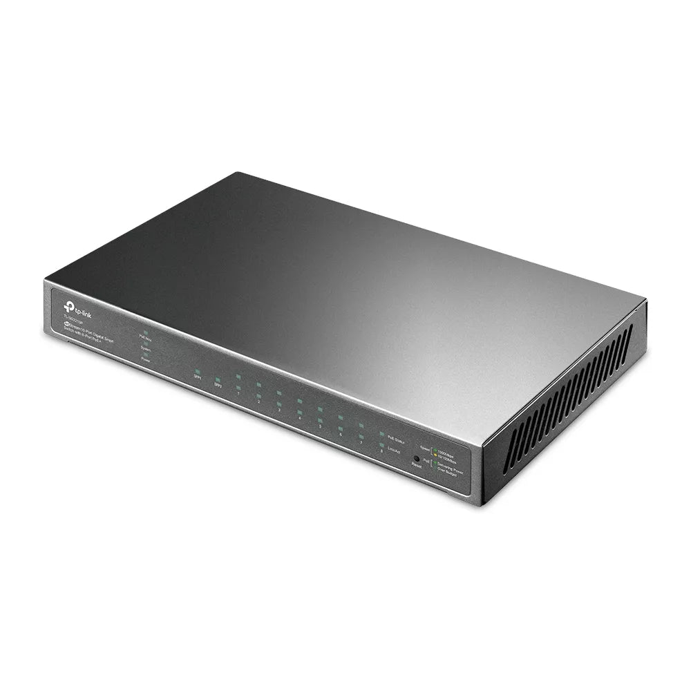 TP-Link JetStream 10-Port Gigabit Smart Switch with 8-Port PoE+ | TP-SG2210P