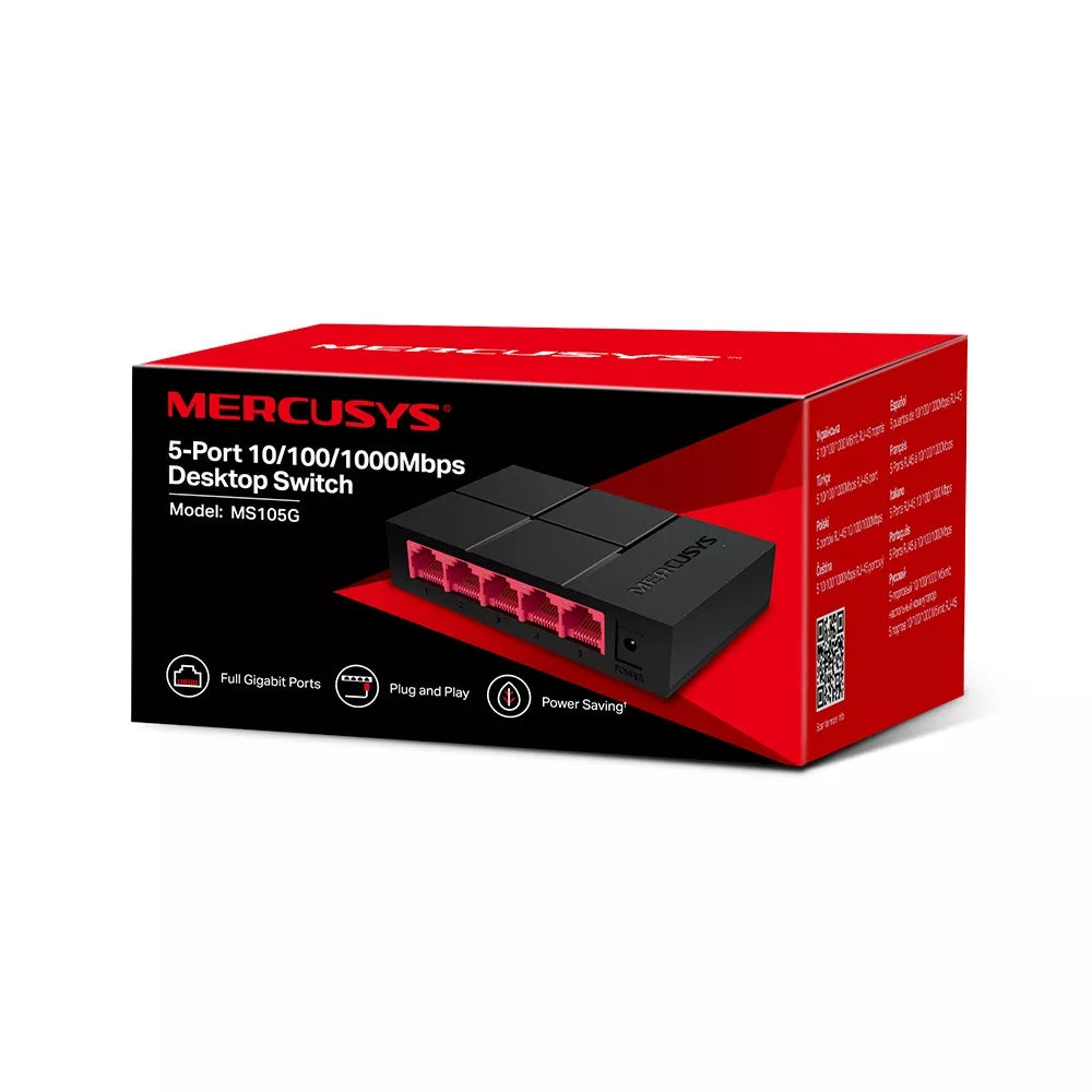 Mercusys 5-Port Gigabit Desktop Switch | MRC-MS105G