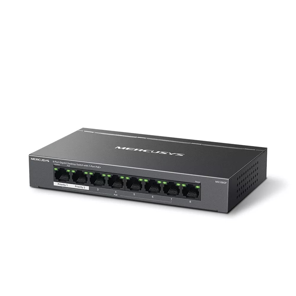 Mercusys 8-Port Gigabit PoE Desktop Switch | MRC-MS108GP