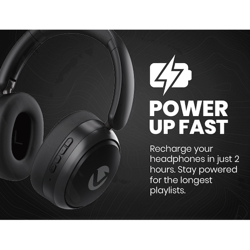 Volkano Lexi Bluetooth Headphone with ANC - Black