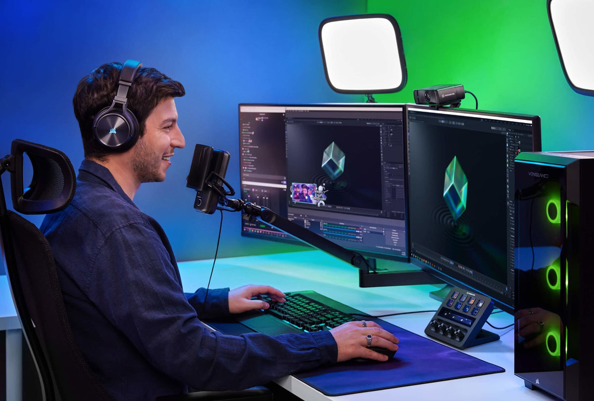 Elgato Stream Deck Plus - 8 x customizable LCD keys; 4 x 360° encoders with push function; LCD Touch Panel.