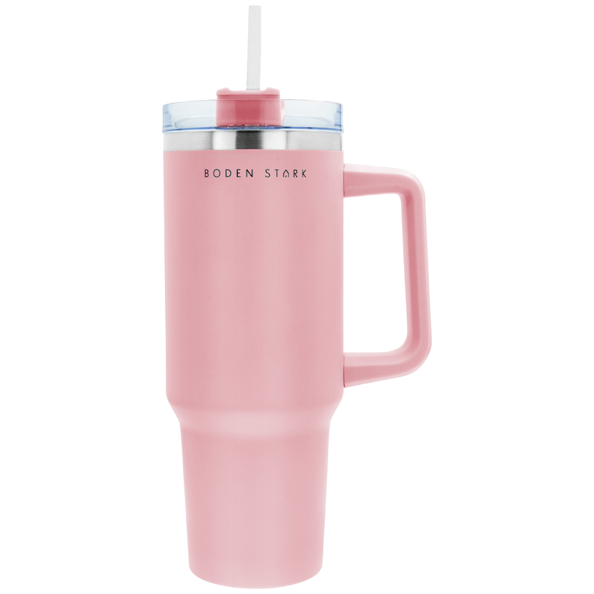 Boden Stark 1200ml Travel Mug - Pink - Guards On Duty Shop & Security Guards