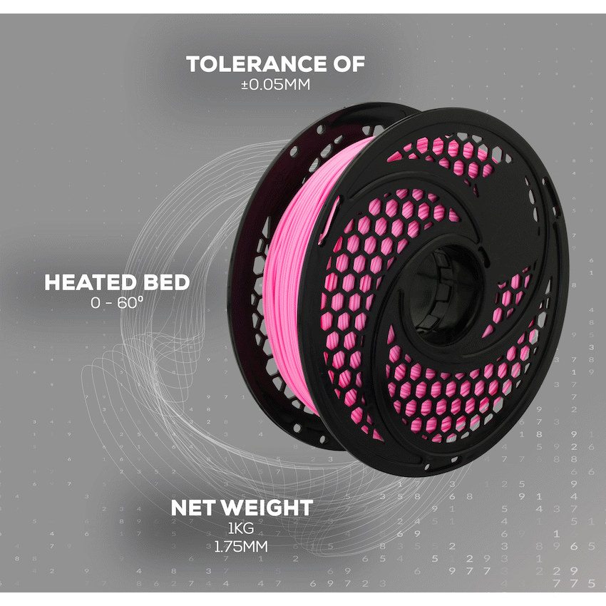 SA Filament Silk PLA Plus Chrome Filament 1kg - Pink