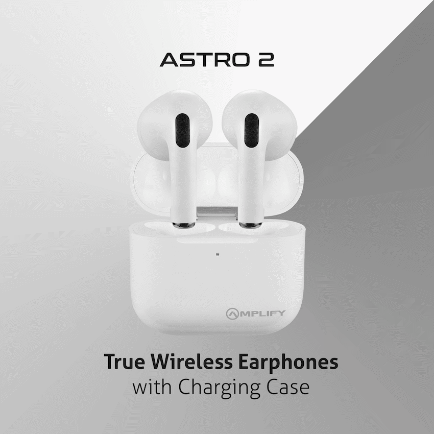 Amplify Astro 2 Series True Wireless Earphones - White - Guards On Duty Shop & Security Guards